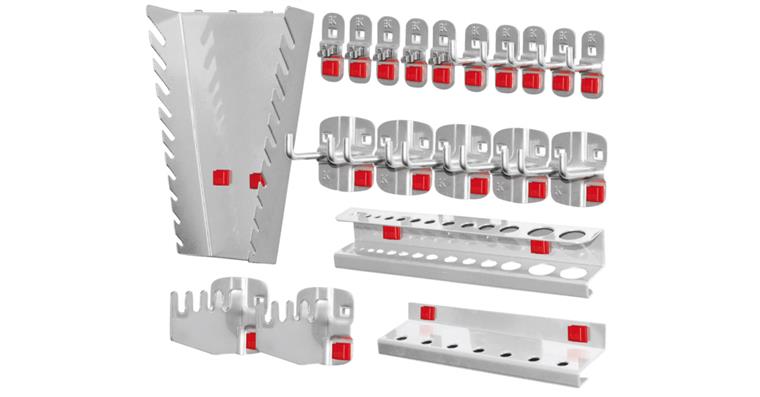 Werkzeughalter-Sortiment ABAX® 20-teilig alufarben