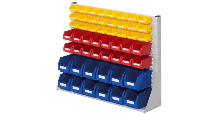 1083425595 Partition 760x1000x240mm one-sided w/ easy-view storage bins 12xS6 16xS7 24xS8