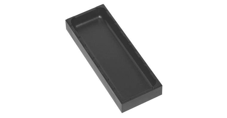 Uni box ABS plastic black HxWxD 24x96x192 mm