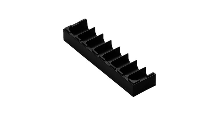 1084133105 Vario box end pieces with length adaptation ABS plastic, 8 troughs 24x48x192 mm
