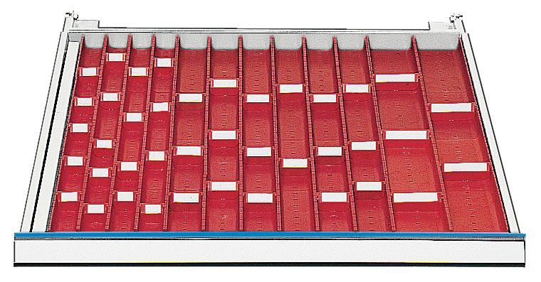 Drawer divider assortment consisting of 6 sets for cat. no. 84250