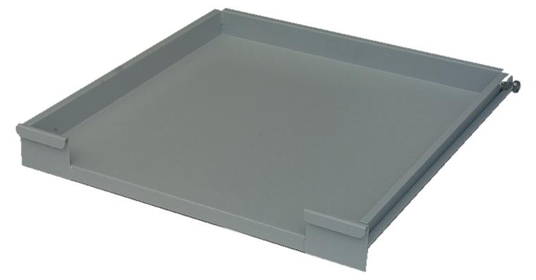 Ausziehboden V 80 mit Führungsschienen 600x600 mm zu Kat.- 84390 RAL 7035