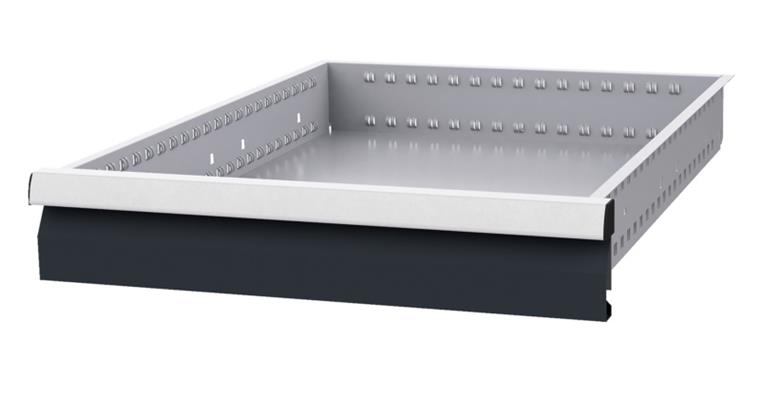 Drawer WxD 450x600mm full-exten. sl. 100 % 100kg front height 100mm RAL7035/7016