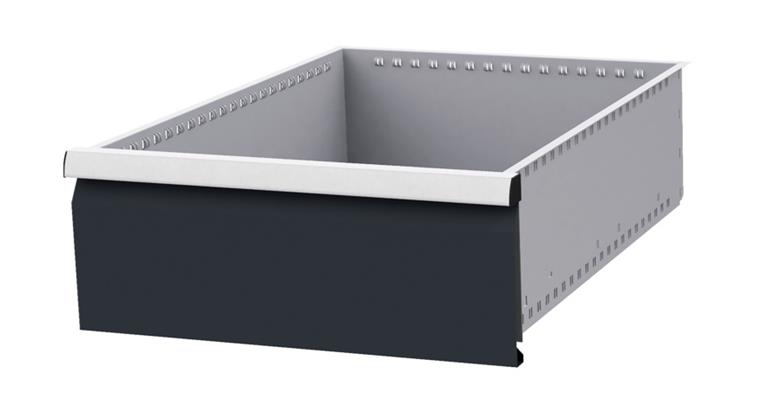 Drawer WxD 450x600mm full-exten. sl. 100 % 100kg front height 200mm RAL7035/7016