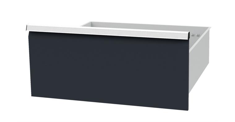 Drawer WxD 600x600mm full-exten. sl. 100 % 100kg front height 300mm RAL7035/7016
