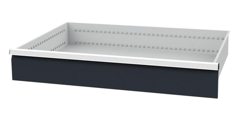 Drawer WxD 900x600mm full-exten. sl. 100 % 100kg front height 150mm RAL7035/7016