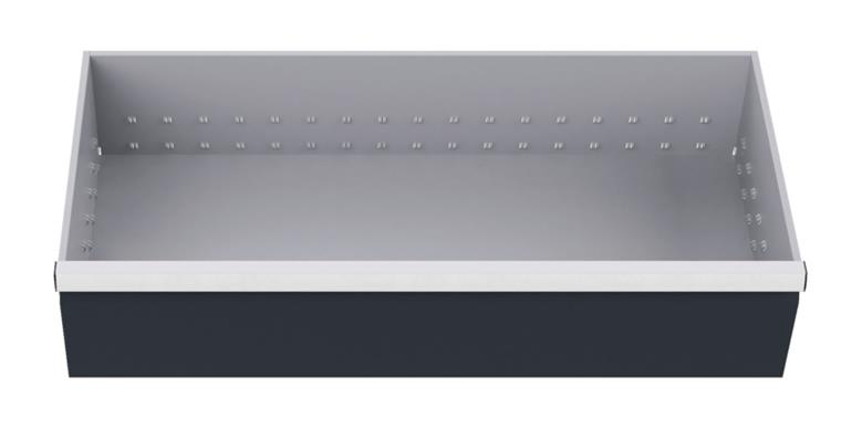 Drawer WxD 900x400mm full-ext. sl. 100 % 75kg front height 200mm RAL7035/7016