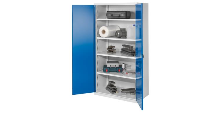 Schwerlastschrank o. Mitteltrennwand Vollblechtüren 1950x1000x600 RAL 5012