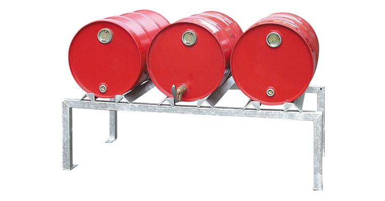 1085574203 Drum stand zinc-plated for 3x60 l drum 1230x650x415 mm