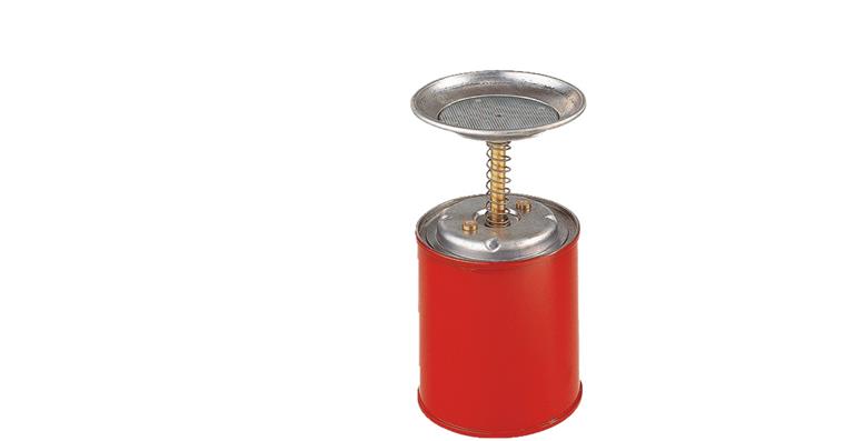 Sparanfeuchter 2l Stahlblech Flammsperre rot innen verzinnt ØxH 180x190 mm