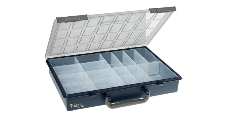 Assortment box Assorter 55 4x8-17 338x57x261 mm, 17 inserts in 4 sizes