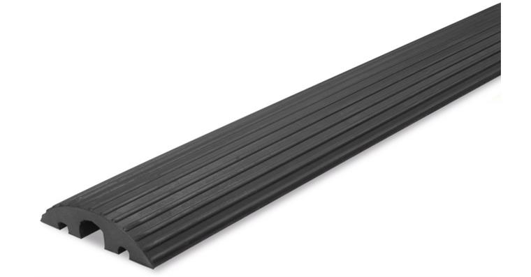 Kabelbrücke schwarz flexibles Gummi 3 Kanäle schwarz 210x1200x65 mm