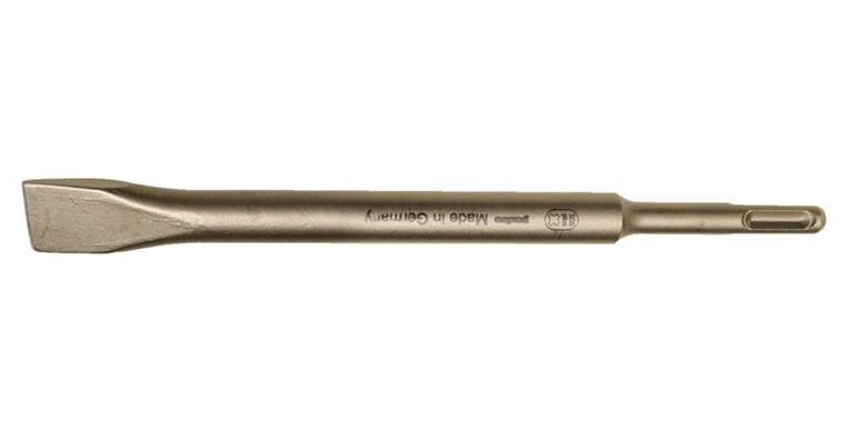 Flat chisel with SDS-plus chuck, length 250 mm width 20 mm in heat-treated steel