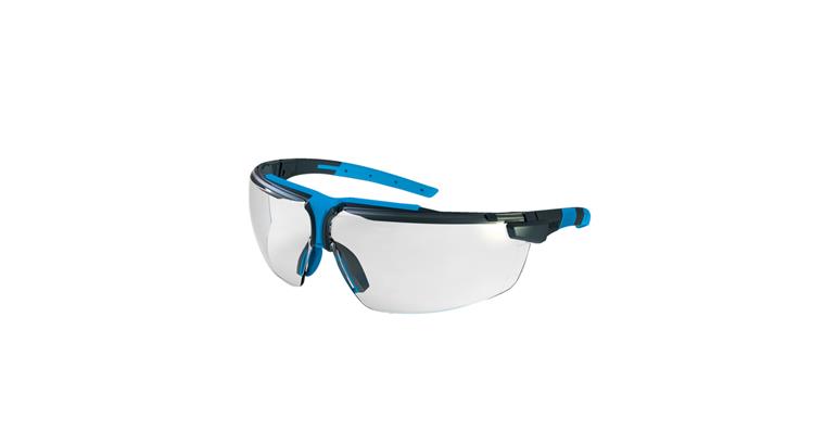 1093009009 Schutzbrille i-3, Rahmen anthrazit/blau, Scheibe klar, UV 400