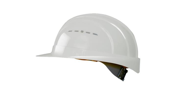 1093009500 Bau-Schutzhelm EuroGuard 4-Punkt 30mm Euroslot-Aufnahme Gr. 53-61cm Weiß