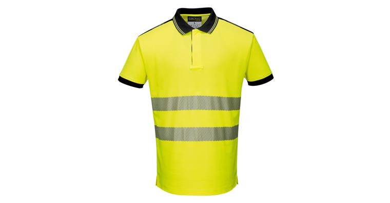 Hi-vis polo shirt PW3 yellow/black size XS