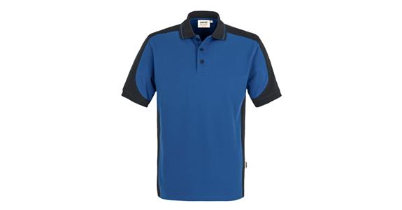 Polo-Shirt Contrast Mikralinar® royal/anthrazit Gr.3XL