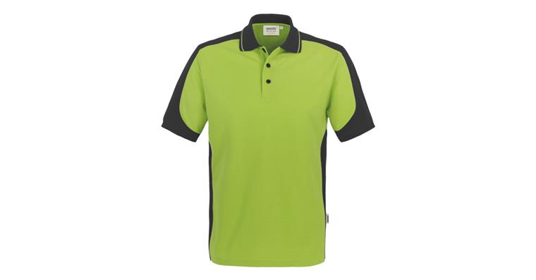 Polo-Shirt Contrast Mikralinar® kiwi/anthrazit Gr.3XL