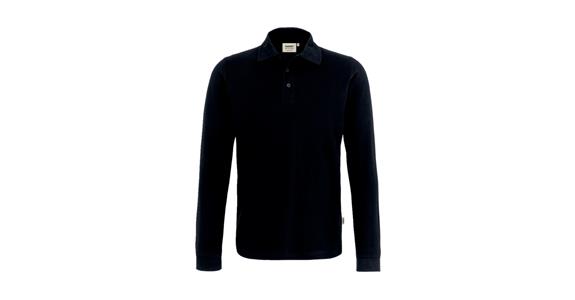 Longsleeve-Poloshirt Classic schwarz Gr.XS