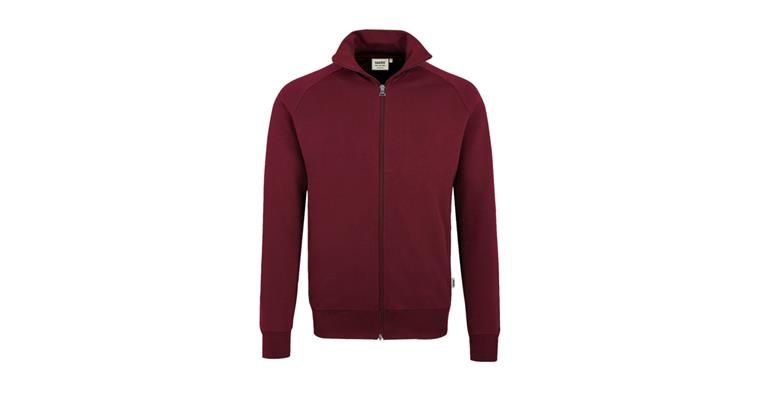 Sweatjacke College weinrot Gr.3XL