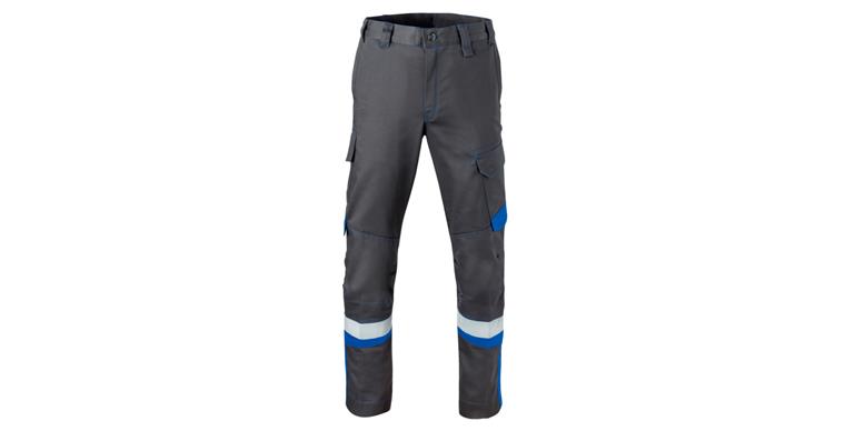 Trousers 5Safety Image protection class 2 grey/cornflower blue size 52