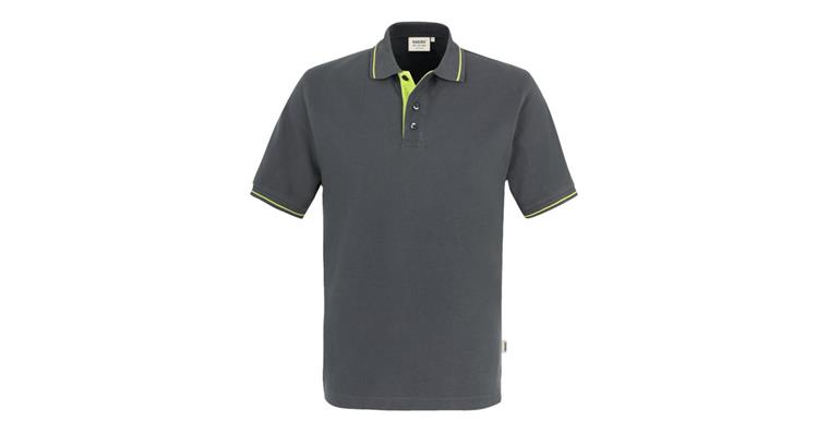 Poloshirt Casual anthrazit/kiwi XL