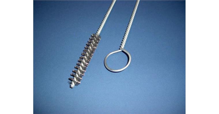 Steel wire wheel brush dia. 10 mm length 150 mm