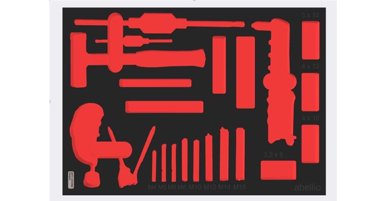 TCS-Einlage Layout OPT-I-Store durch LHT bis 0,6 m² 45 mm