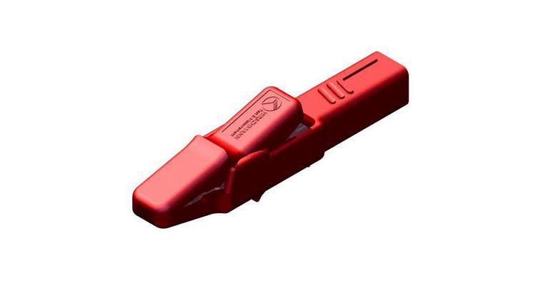 Sicherheitsabgreifklemme AK 2 B rot