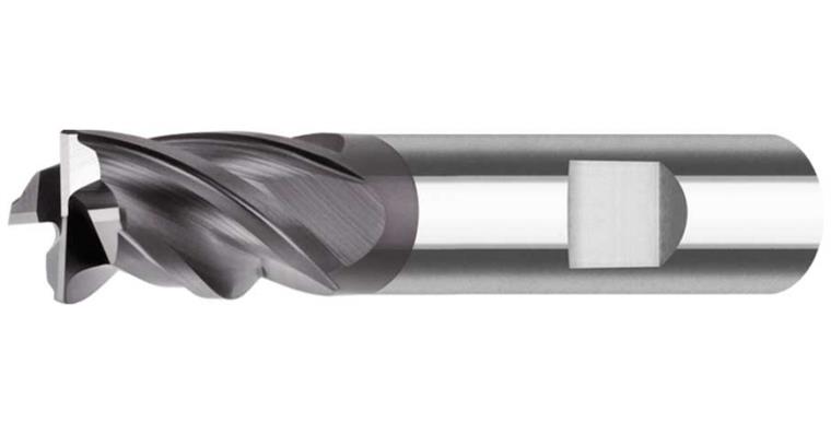 VHM-Schaftfräser extra kurz 35/38° DIN 6535 HB VHM-TiAlN 4 Schneiden Ø 8 mm