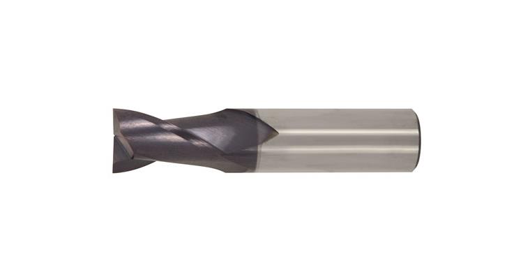 VHM-Langlochfräser TiAlN 30° kurz HA-Schaft Z=2 Ø 6mm
