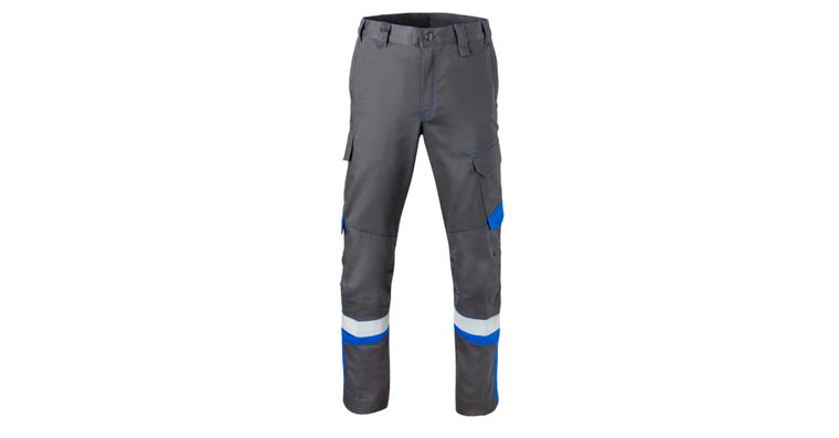 1002678964 Bundhose 5Safety Image+ Störlichbogen Klasse II grau/kornblau Gr.28