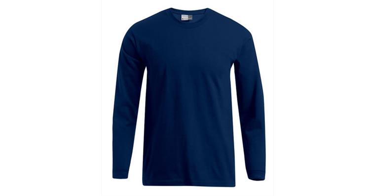 1002679079 Langarmshirt 4099 navy Single-Jersey 100 % Baumwolle Gr.XXL