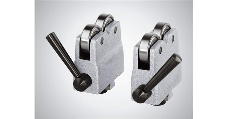 Abrollblöcke im Paar 818 ab, für Spitzenhöhe 50/75 mm