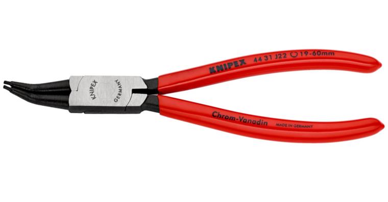 1001600763 Sicherungsringzange J22 180 mm 45 Grad abgewinkelt für Innenringe