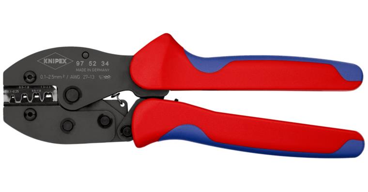 Crimpzange PreciForce 220 mm brüniert unisolierte offene Steckverbinder