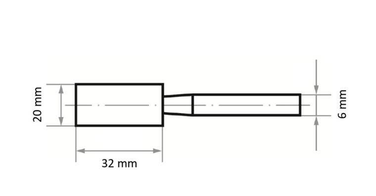 1001452382 Ceramic mounted point, quality EKR ZY 2032.06, EKR 36 N V 4