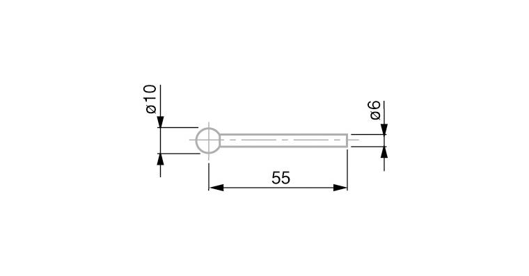 1001330484 TESA Messeinsatz mit Hartmetall-Kugel 10 mm