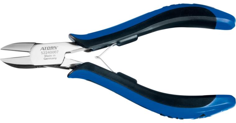 ATORN ESD precision electronics side cutters, 140 mm, oval head
