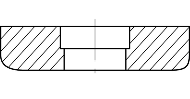 Support plate (18471 734) for ISO indexable insert holders and boring bars