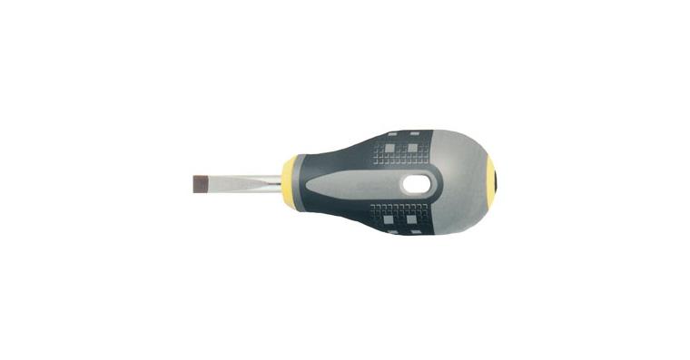 Kurzer Schlitz-Schraubendreher 3-Komponenten-Griff, 1,0x5,5x25 mm