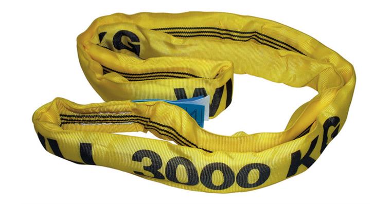 Rundschlinge Polyester Traglast 3000 kg Länge 1,0 m EN1492-2 gelb