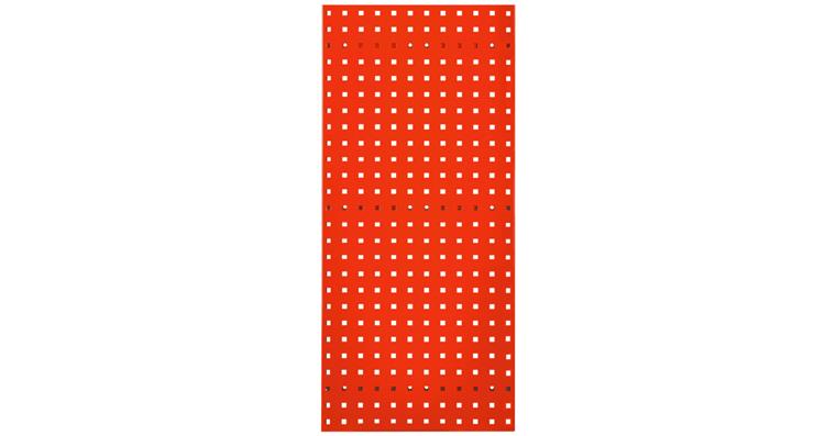 RasterPlan perf. plate sheet steel 1.25mm RAL 3020 traffic red WxH 1000x450mm