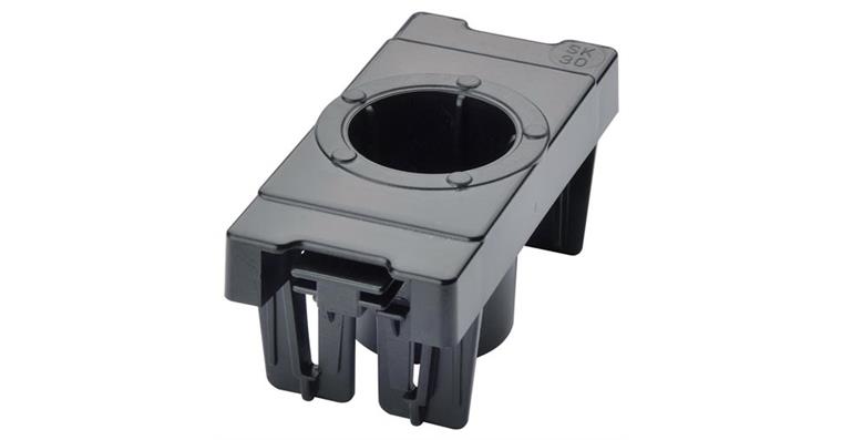 1083945201 CNC plastic insert mount DIN69880 cyl. dia. 30 mm/VDI30 oil-resistant ABS black