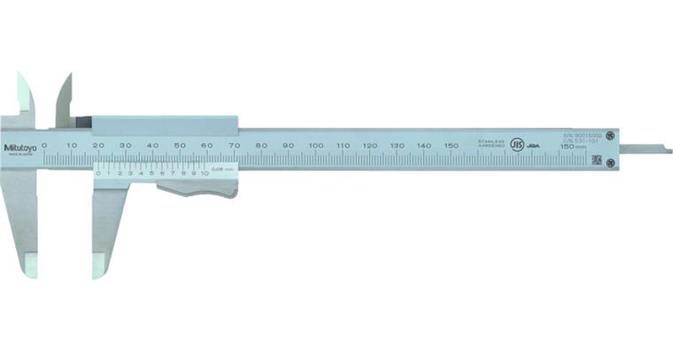 1031014601 Messschieber 150mm, Momentfeststellung, flach