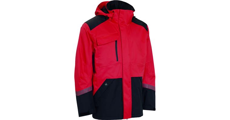 Wetterjacke rot/schwarz Gr. S