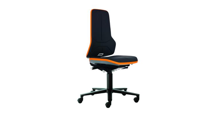 Arbeitsdrehstuhl Neon 2 Sitzhöhe 450-620mm Supertec mit Rollen Flexband orange