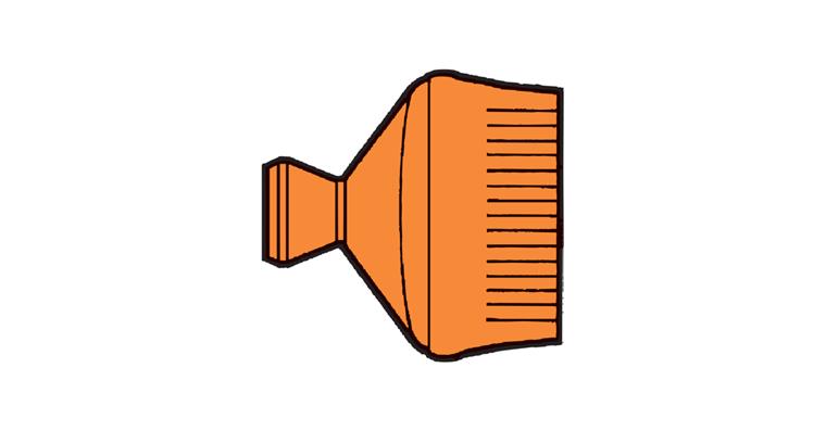 1/4 inch joint nozzle dia. 1 mm x 16 pack = 2 pcs flexible plastic coolant hose