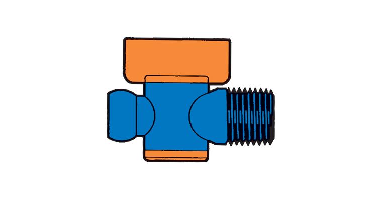 1/4 inch stopcock with male thread pack = 2 pieces flex. plastic coolant hoses