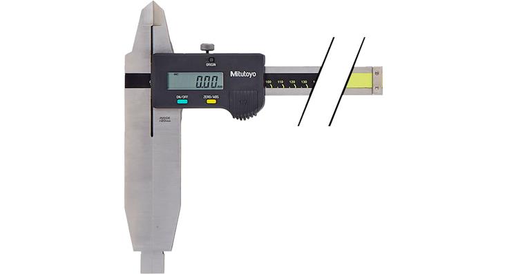 Dig. workshop callipers 0-500 mm, w. blade tips, data output
